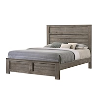 Contemporary Queen Panel Bed