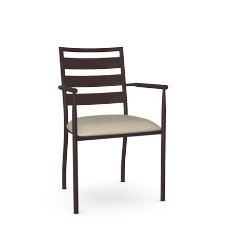Ladder Back Dining Arm Chair