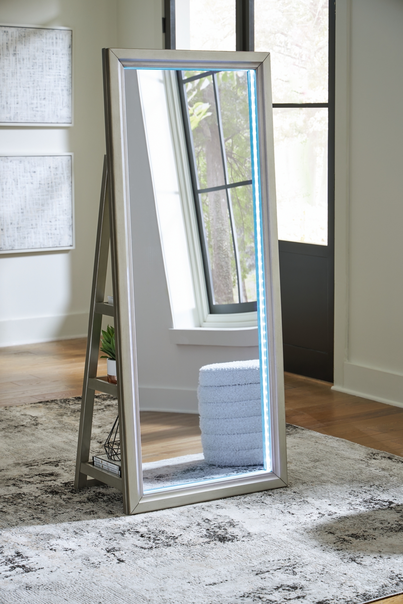 Signature Design by Ashley Evesen Floor Standing Mirror/Storage