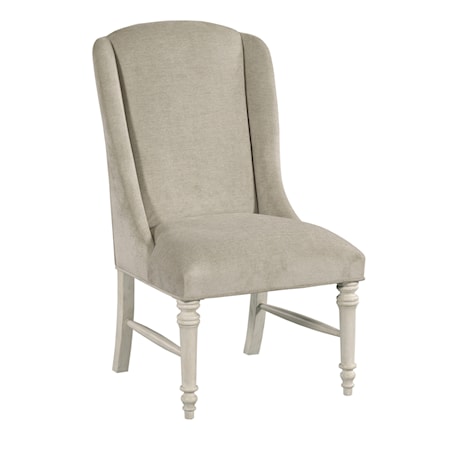 Parlor Upholstered Wing Back Chair