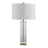 Signature Design Lamps - Contemporary Teelsen Clear/Gold Finish Table Lamp
