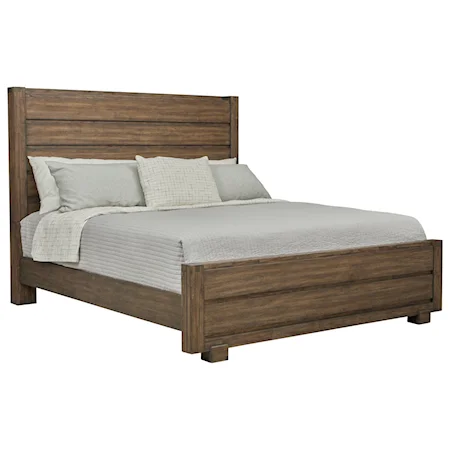 Modern Rustic Queen Platform Bed