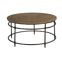 Transitional Round Coffee Table