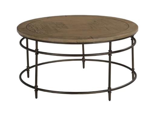 Transitional Round Coffee Table