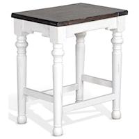 Two-Tone Backless Stool