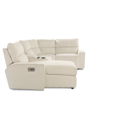 3-Seat Sectional Sofa w/LAF Reclining Chaise