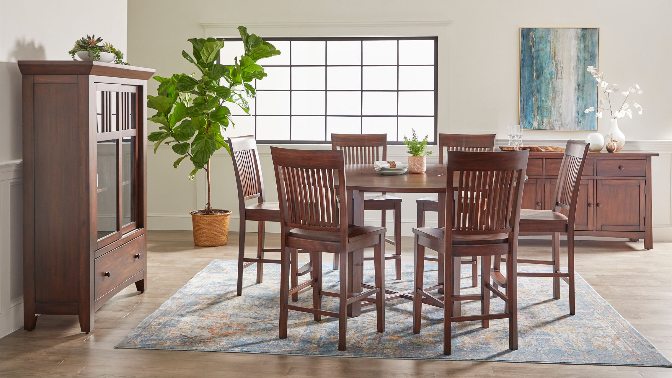 Napa Furniture Design Mahogany Expression Cabinet with Sliding Door