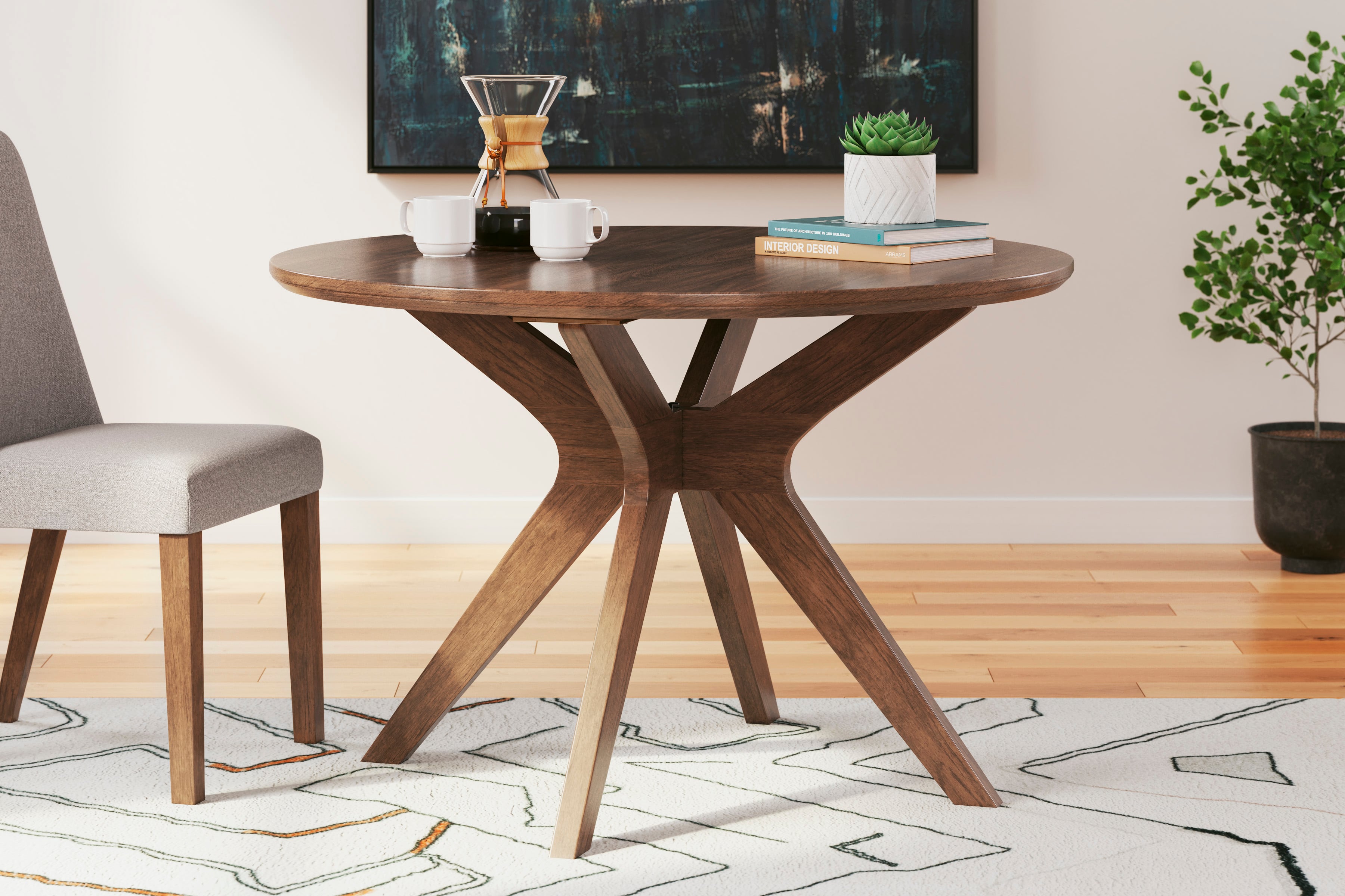 Signature Design by Ashley Lyncott Round Dining Room Table