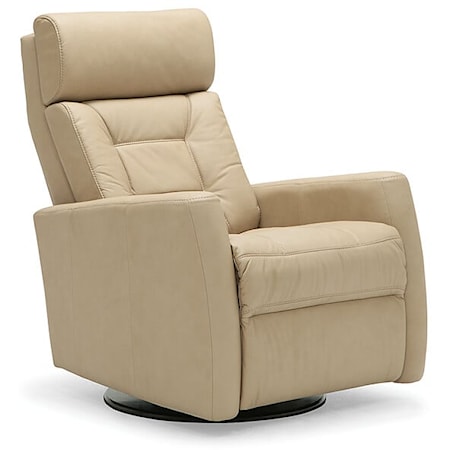 Baltic II Contemporary Swivel Glider Power Recliner w/ Power Headrest