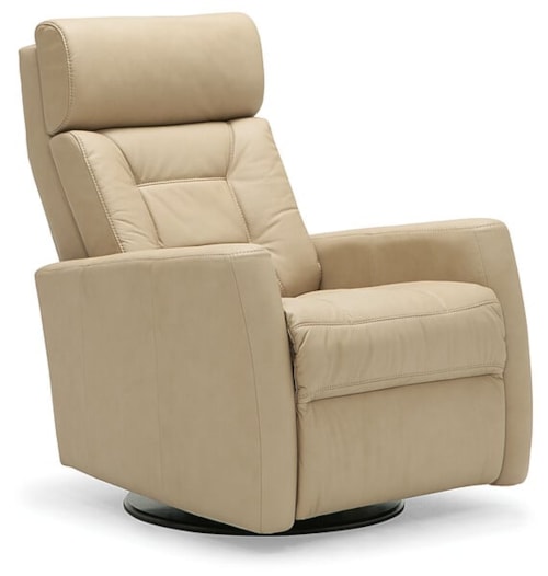 Baltic II Contemporary Swivel Glider Power Recliner w/ Power Headrest