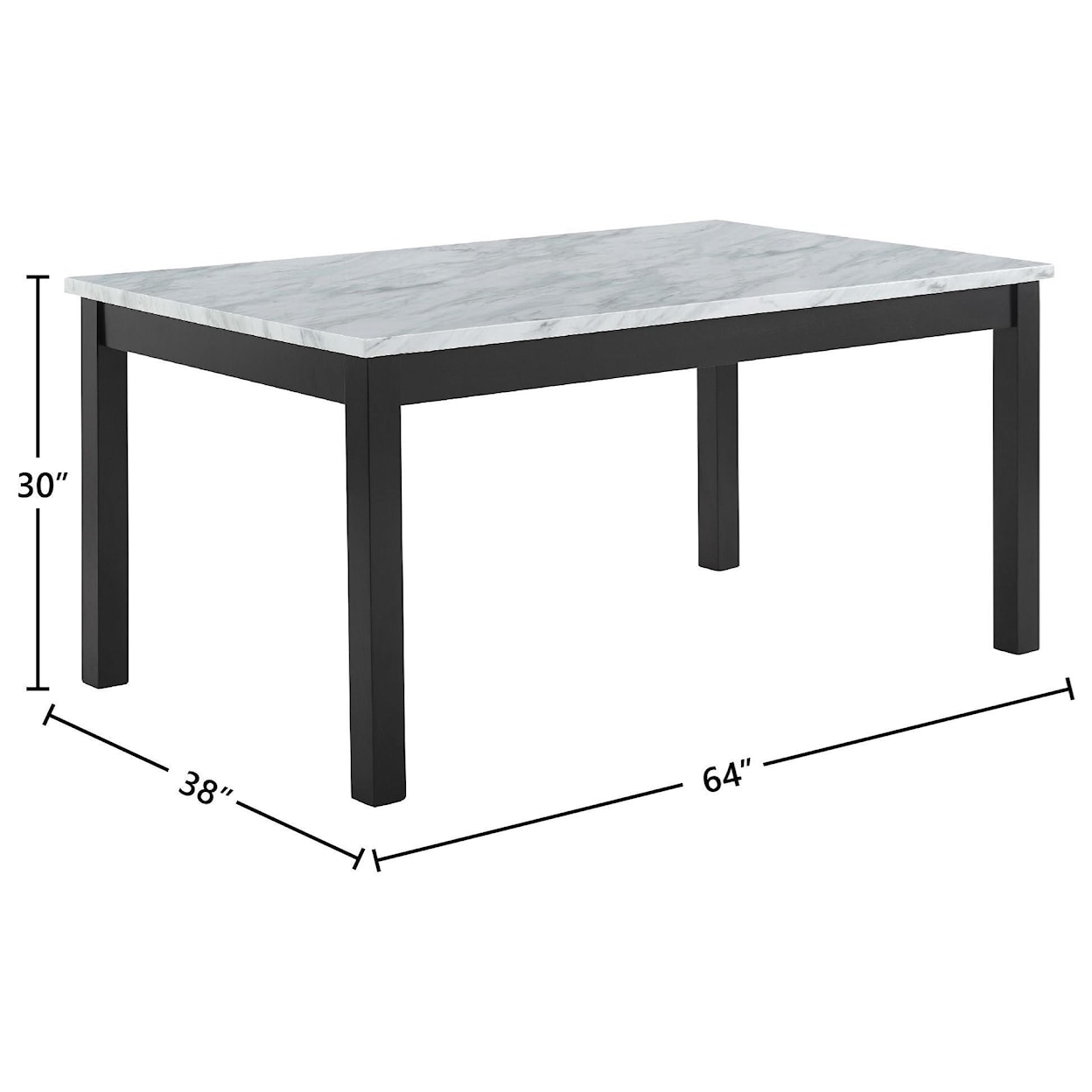 New Classic Furniture Celeste 64" Dining Table