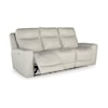 Signature Design by Ashley Mindanao PWR REC Sofa with ADJ Headrest