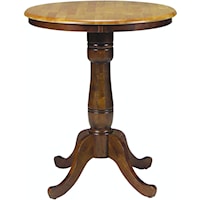 Transitional 30" Pedestal Table