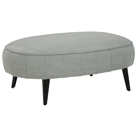 Mid-Century Modern Oversized Accent Ottoman