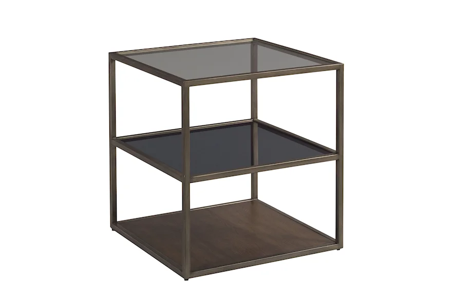 Cleo Square End Table by Hammary at Jordan's Home Furnishings