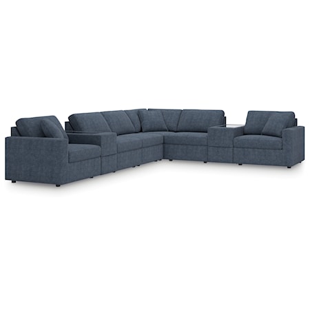 8-Piece Sectional And Ottoman