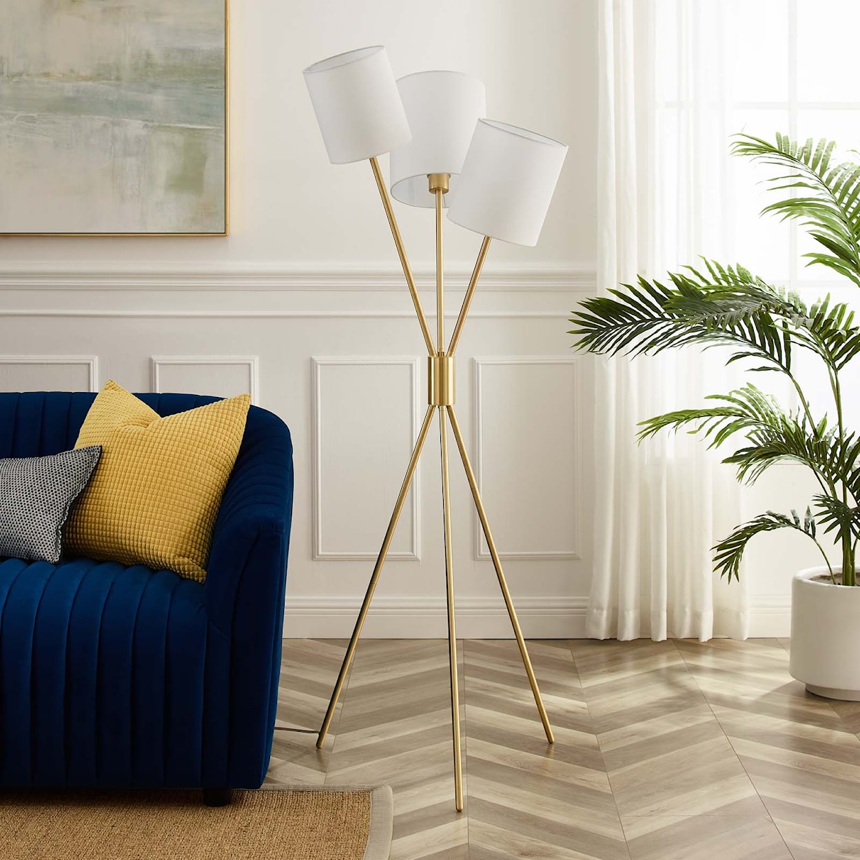 Modway Alexa 3-Light Floor Lamp