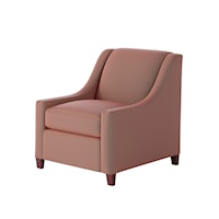 Accent Chair with Sloping Track Arms