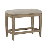 Global Upholstered Console Stool