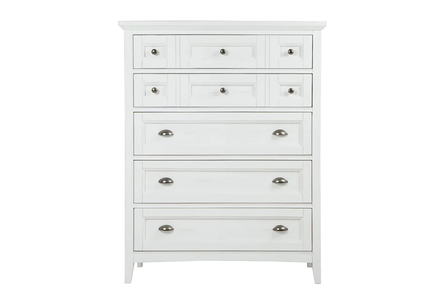 Heron Cove Bedroom 5-Drawer Chest by Magnussen Home at Reeds Furniture