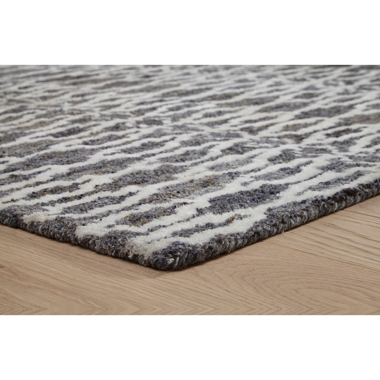 Signature Design by Ashley Contemporary Area Rugs Esmee Gray/Ivory Medium Rug