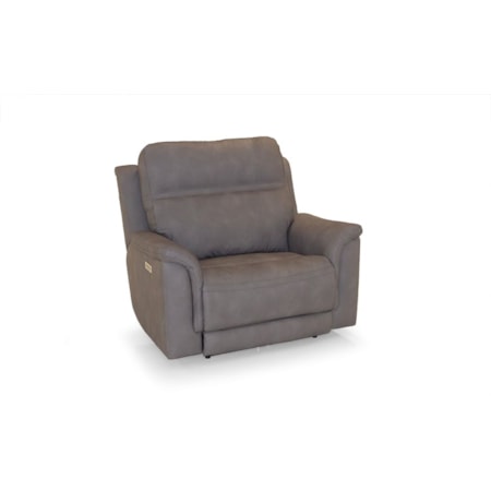 Pwr. Reclining Chair & 1/2 w/Wireless Remote