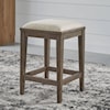 Libby Americana Farmhouse Upholstered Console Stool