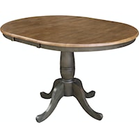 Transitional Round Dining Table