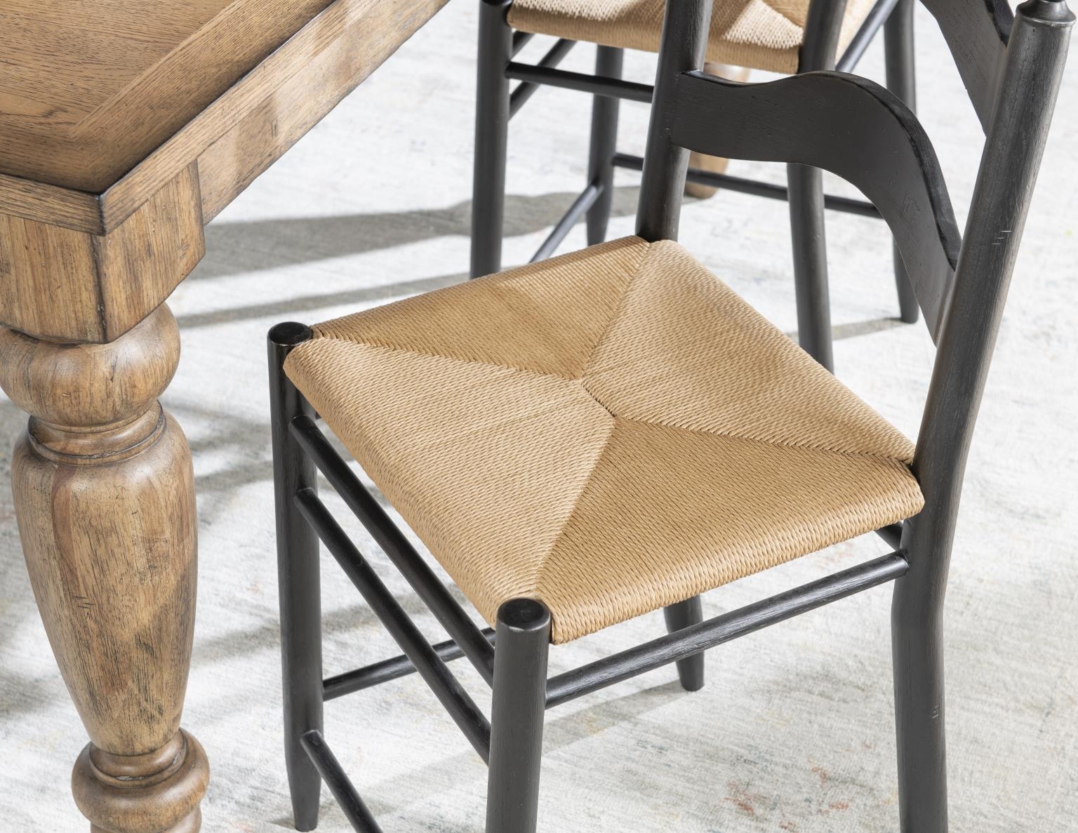 Legacy Classic Vintage Market Rush Seat Ladder Back Counter Height Chair