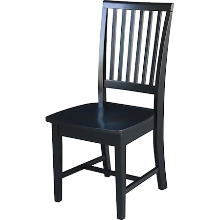 Transitional Mission Chair in Black