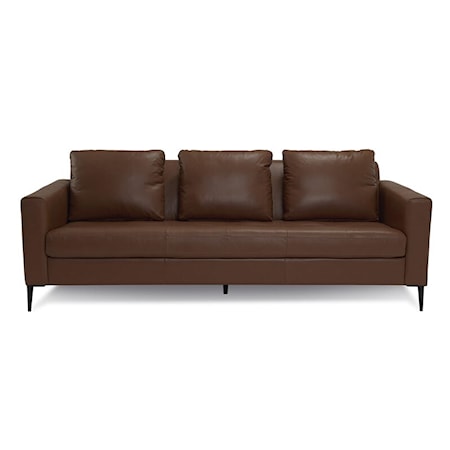 Sherbrook Mid-Century Modern Sofa with Splayed Legs