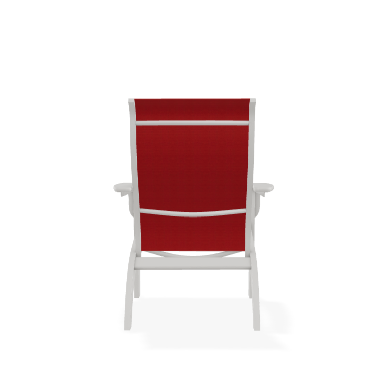 Chat-Height Adirondack-Style Sling Armchair