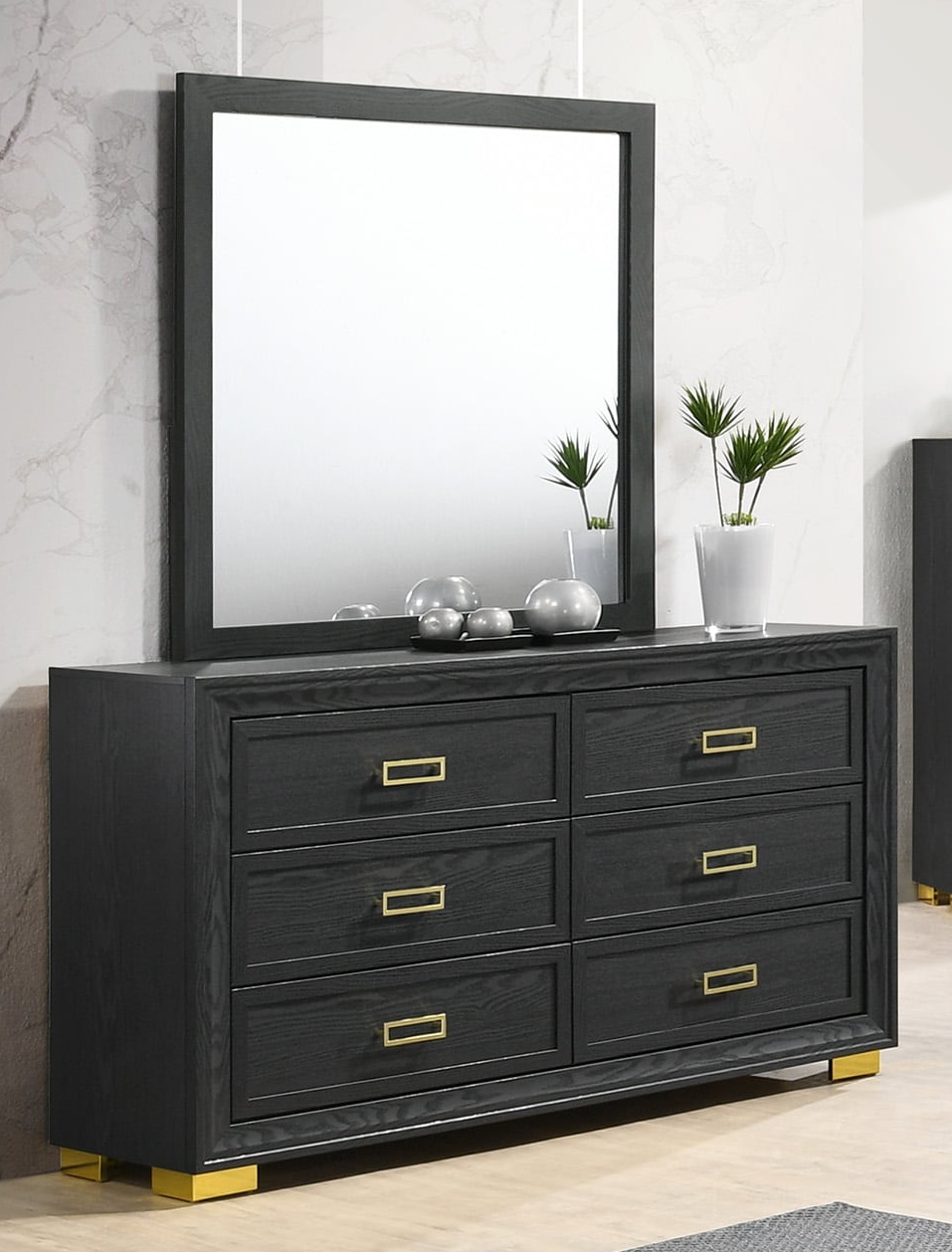 Crown Mark Pepe Dresser & Mirror Set