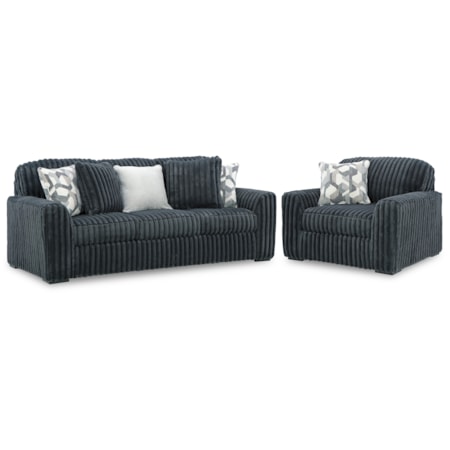 Sofa And Oversized Chair