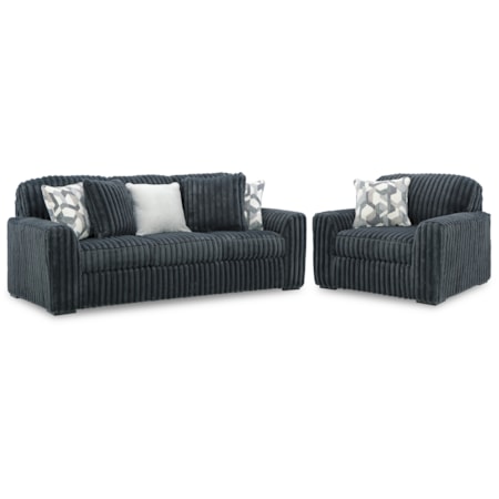 Sofa And Oversized Chair