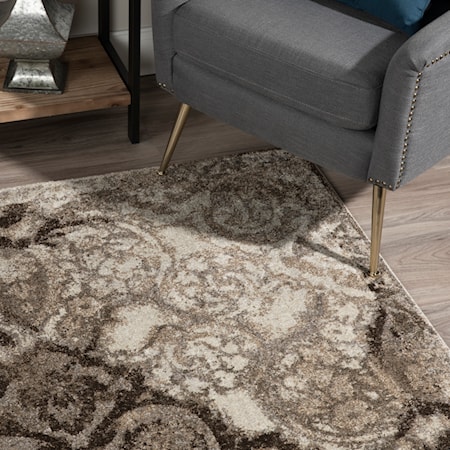 Mocha 5'3"X7'7" Area Rug