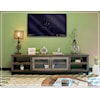 IFD International Furniture Direct Loft Brown 93-Inch TV Stand with Storage