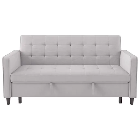 Contemporary Convertible Studio Sofa with Pull-out Bed