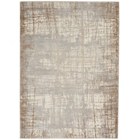 5'3"X7'3 Ivory/Taupe Rectangle Rug