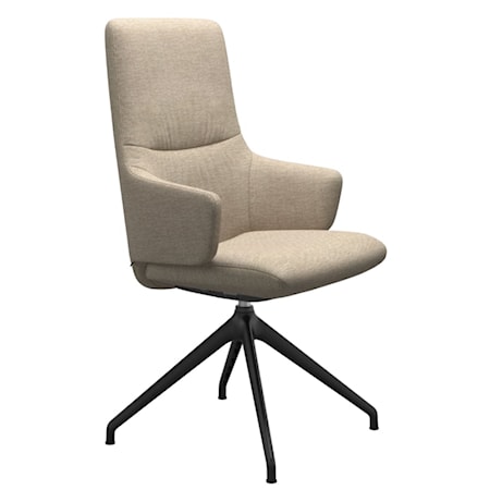 Arm Chair with High Back and D350 Base