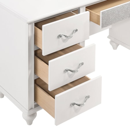 Barzini 7-drawer Vanity Set w/ Lighting