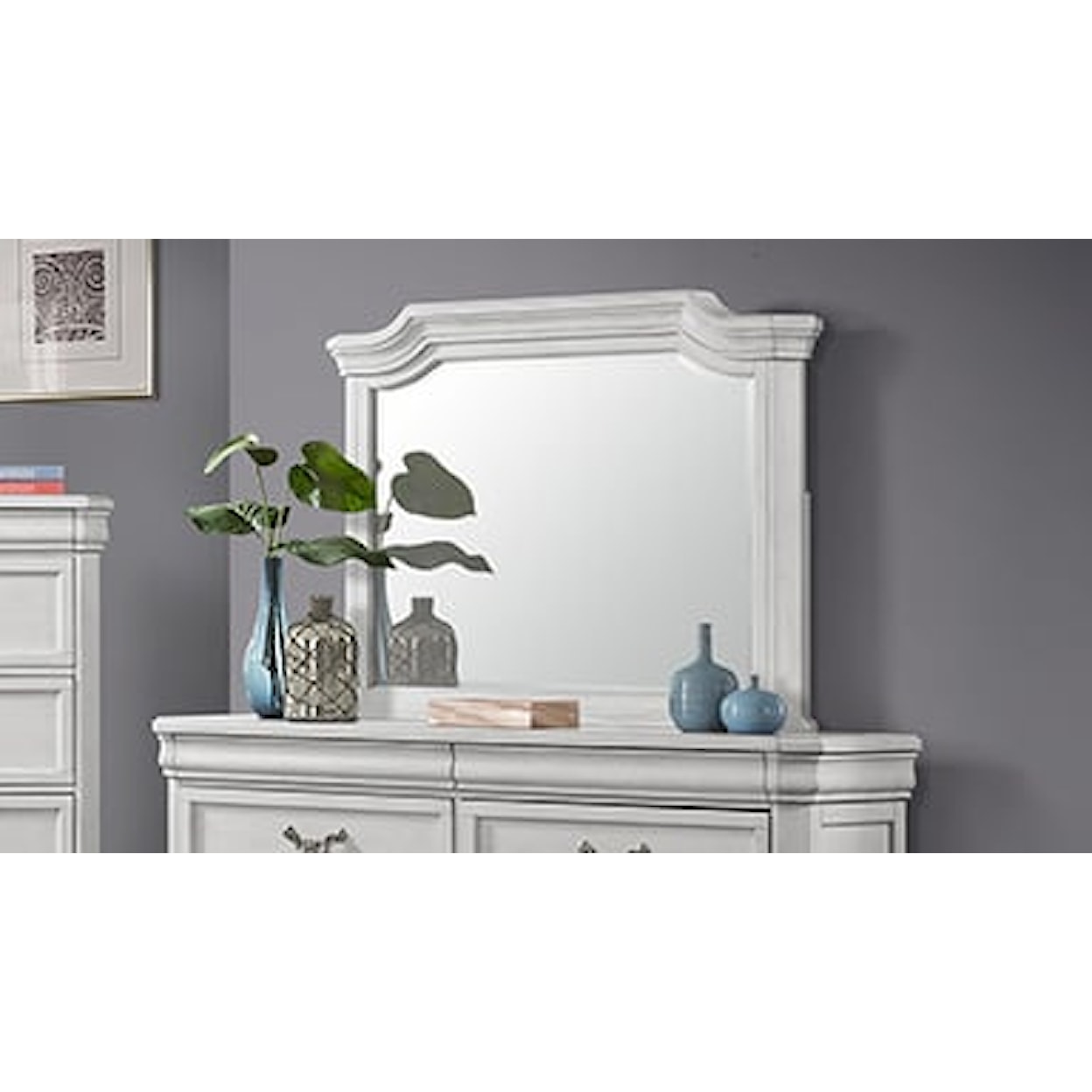 New Classic Lyndhurst 6-Drawer Dresser with Mirror