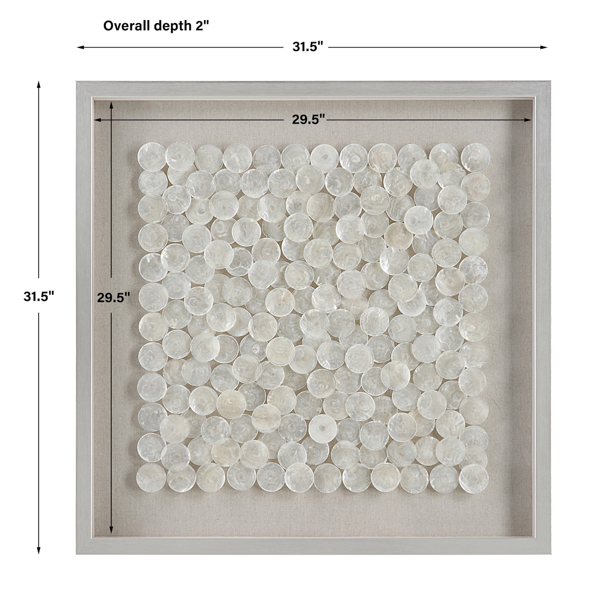 Uttermost Roxas Roxas Capiz Shell Shadow Box