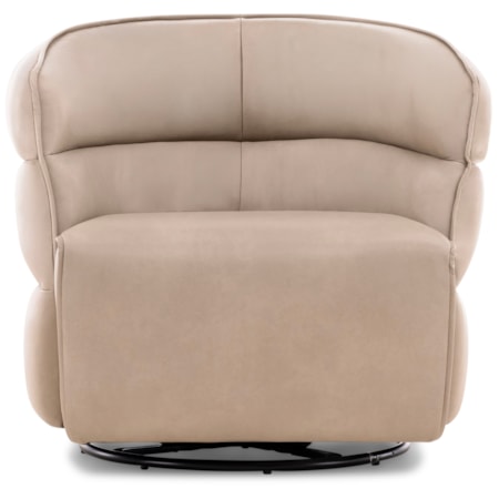 100 % Genuine Leather Swivel Chair