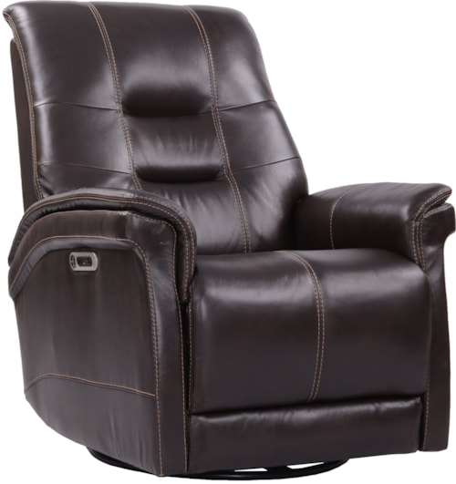 Casual Cordless Power Swivel Glider Recliner with Power Headrest