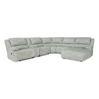 6-Piece Reclining Sectional with Chaise