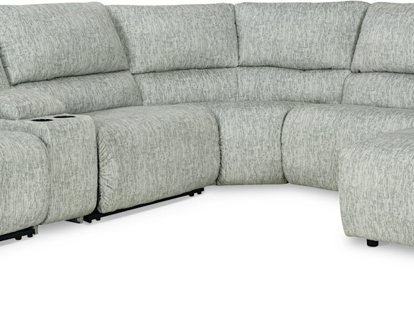 6-Piece Reclining Sectional with Chaise