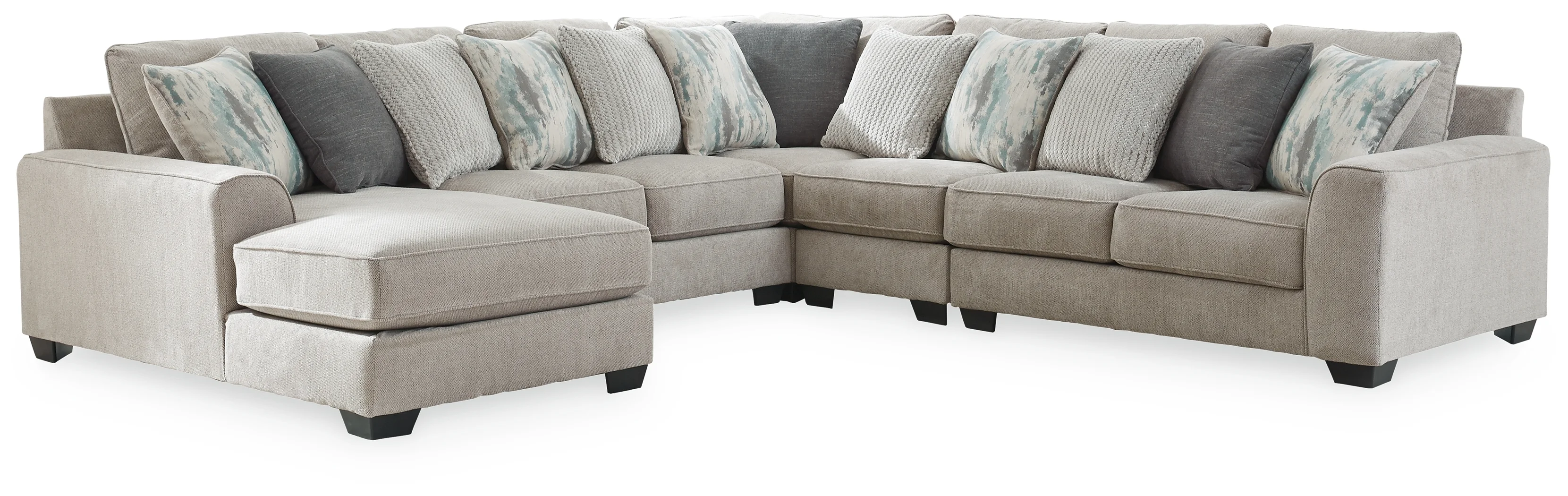 Image 3 of Ardsley Pewter Modular Sectional Set BenchCraft by Ashley