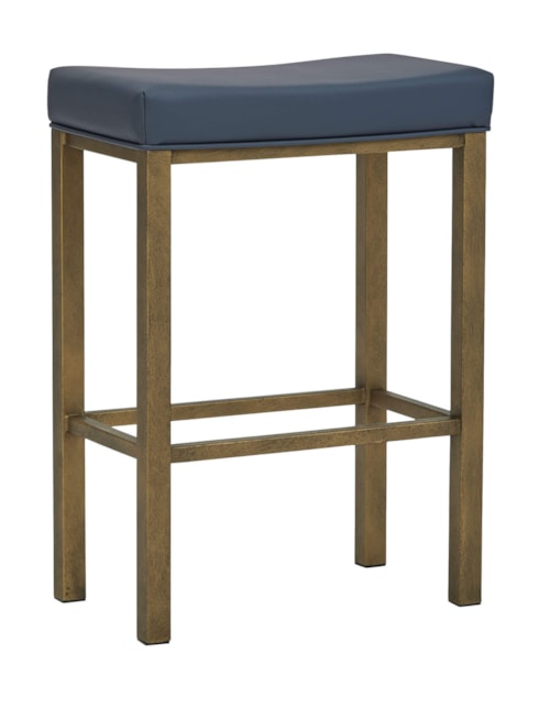 Seattle Non-Swivel Backless Barstool With Welt