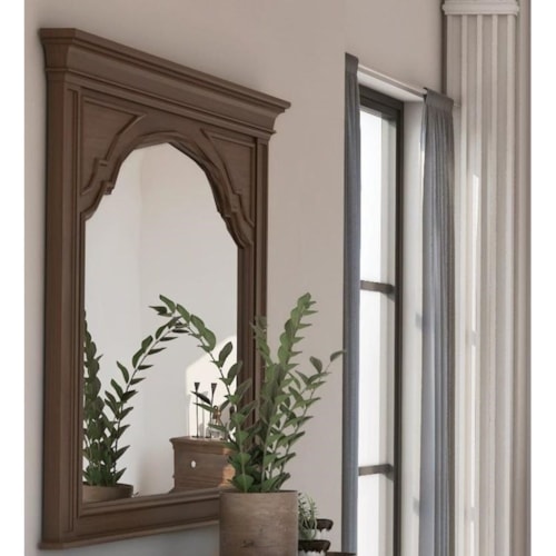 Farmhouse Dresser Mirror with Wood Frame